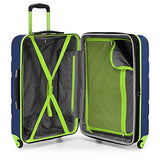 U.S. Traveler Sky High 3-Piece Hardside Spinner Set, Navy