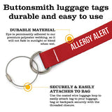 Buttonsmith Custom Luggage Tags - Set of 3 - Customize With Your Text - Designed, Printed, and