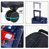 iPlay, iLearn Kids Carry On Luggage Set, 18" Hardside Rolling Suitcase W/ Spinner Wheels, Hard Shell Travel Luggage W/ Backpack for Boys Toddlers Children