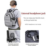 Travel Laptop Backpack,AMBOR Anti-Theft Business Laptop Backpack with USB Charging Port & Headphone