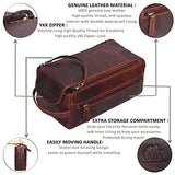 toiletry bag for men - toiletry bag for women leather toiletry bag travel dopp kit Leather dopp men (Brown Crazy Horse)