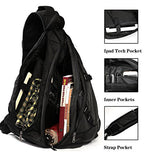 SEEU 32L Oversized Sling Bag Backpack, Crossbody Bag Gym Backpack Outdoor Hiking Travel Bag for Men