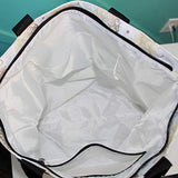 Dapper&Doll Pineapple Beach & Tote Bag Gifts for Women - Waterproof Zipper Top for Boat, Pool, Work - Gift for Women and Nurses