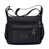 Nylon Crossbody Bags for Women with Pockets Waterproof Lightweight Shoulder Bag