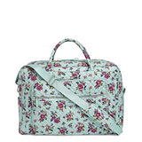 Vera Bradley Iconic Grand Weekender Travel Bag, Signature Cotton, water bouquet