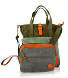 Canvas Tote Shoulder Bag With Large Padded Laptop Compartment And Bonus Ipad/Tablet Sleeve. Perfect