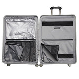 Travelpro Luggage Crew 11 29" Polycarbonate Hardside Spinner Suitcase, Silver