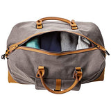 AmazonBasics Canvas Duffel Bag, Grey