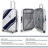Santa Barbara Polo Racquet Club Ribbon Collection Expandable 3 Piece Luggage Set (Blue Ribbon)