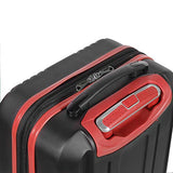 Olympia Apache Ii 25" Carry-on Spinner, BLACK+RED