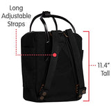 Fjallraven - Kanken No.2 Black Mini Backpack for Work, Black