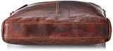 Jack Georges Mens Voyager Crossbody Bag in Brown
