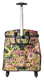 Computer/Laptop Rolling Bag 4 Wheel Case Paisley Green