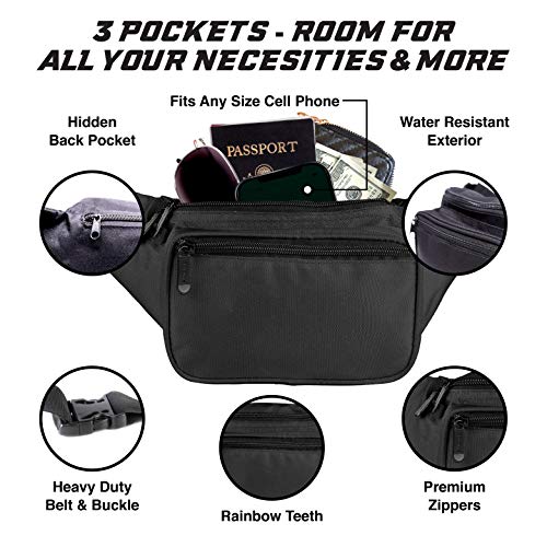 Shop SoJourner Black Fanny Pack Packs for m – Luggage Factory