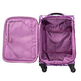 Atlantic Ultra Lite 4 | 21 and 28-Inch Expandable Spinners, Travel Pillow (Surf Purple)