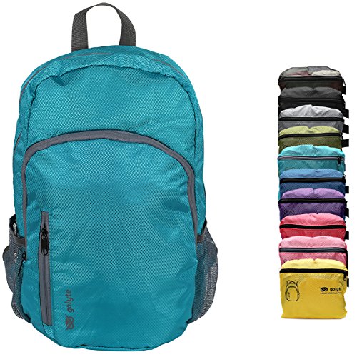 Golyte Lightweight Packable Travel Hiking Backpack Daypack Aqua Blue for Men Women Unisex