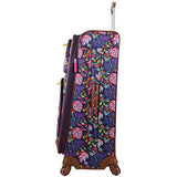 Lily Bloom Luggage Set 4 Piece Suitcase Collection With Spinner Wheels For Woman (Rake It In Black)