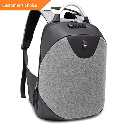 Kaputar Anti-theft Men Laptop Notebook Backpack USB Charging Port Coded Lock School Bag | Model