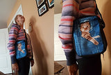 Ledback Fashion Messenger Bag For Women Cute Cat Handbag Girls Purse Shoulder Bag