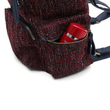 ECOSUSI Women Backpack College Travel Rucksack Vintage Casual Daypack with Drawstring for Teen