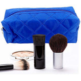 𝐊𝐢𝐧𝐠𝐬𝐥𝐞𝐲 Quilted Cosmetic Bag - Multi-Purpose Zipper makeup Bag Pouch - Cosmetic Bag Pouch Handy Organizer - Cosmetic Bag Organizer Pouch for Travel with Zipper, Blue - Lot of 2