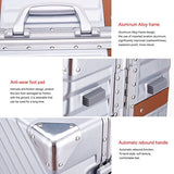 New Unitravel Aluminum Frame Hardside Luggage Vintage Travel Suitcase Spinner Wheels TSA