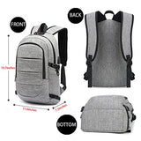 C-Space Business Waterproof Resistant Polyester Laptop Backpack With Usb Charging Port And Lock
