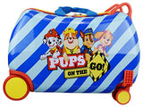 Nickelodeon Paw Patrol Boys - Girls Carry On Luggage 20" Kids Ride-On Trunky Suitcase (BLUE)