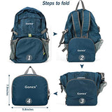 Gonex 35L Lightweight Packable Backpack Handy Foldable Shoulder Bag Daypack (Navy Blue)