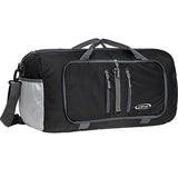 G4Free Foldable Travel Duffle Bag Lightweight 22 Inch for Luggage, Sports, Gym(Black)
