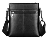 Saierlong New Mens Black Genuine Leather Briefcase Messenger Bags Business Handbags
