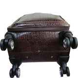 Amerileather Traveler Rock-Print Two Piece Spinner Wheels Luggage Set (Dark