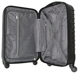Geoffrey Beene 20 Inch Hardside Vertical Luggage, Black, One Size