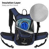 MIRACOL Hydration Backpack with 2L BPA Free Water Bladder, Thermal Insulation Pack Keeps Liquid