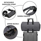 Convertible Garment Bag with Shoulder Strap, Modoker Carry on Garment Duffel Bag for Men Women - 2 in 1 Hanging Suitcase Suit Travel Bags (Black)