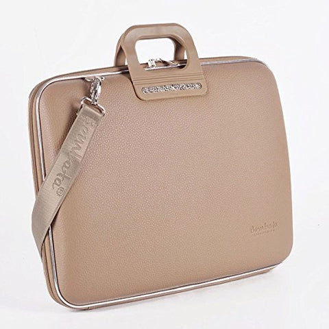Bombata Bag Firenze Briefcase For 17 Inch Laptop - Taupe