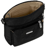 Baggallini Pocket Lightweight Crossbody Bag–Spacious, Water-Resistant Travel Purse With Rfid