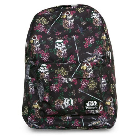 Loungefly Star Wars AOP Nylon Backpack (Star Wars Floral Stormtrooper) B06XSK3H6X