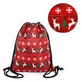 Violet Mist Print Drawstring Bag Tote Gym Sack Cosmetic Bag Backpack (Red Elk)