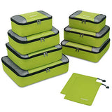 Gonex Rip-Stop Nylon Travel Organizers Packing Bags Light Green