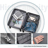 Merax Luggage Set with TSA Lock, All Expandable 3 Piece Hardshell Lightweight Suitcase Set 20inch 24inch 28inch (Apple Green)