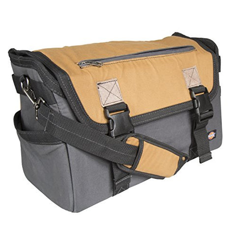 Dickies Work Gear 57034 Grey/Tan 16-Inch Messenger Bag