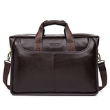 Bostanten Leather Lawyers Briefcase Laptop Messenger Business Bags For Men Brown