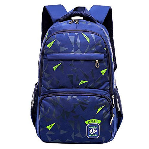 Fanci Geomatric Triangle Prints Waterproof Primary Middle School Backpack Bookbag for Elementary