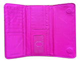 Vera Bradley Trifold Wallet (Ziggy Zinnia With Pink Interiors)