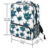 LORVIES Sea Turtles School Bag for Student Bookbag Women Travel Backpack Casual Daypack Travel Hiking Camping