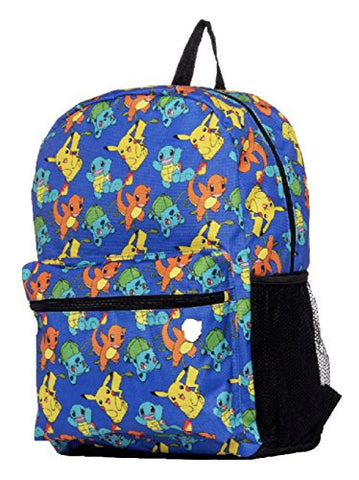 Pokemon Large 17" All Over Print Front Pocket Backpack