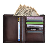 Zlyc Genuine Leather Travel Passport Holder Wallet Purse Case Card Cover