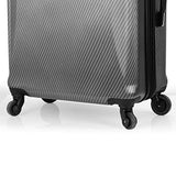 Mia Toro Italy Gaeta Hard Side 26 Inch Spinner Luggage, Blue