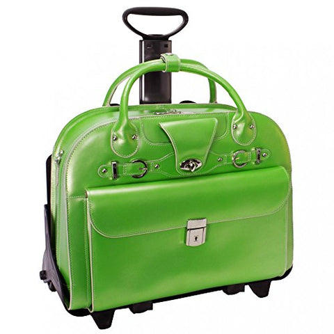 Mckleinusa Roseville 96645 Leather Fly-Through Checkpoint-Friendly Detachable-Wheeled Ladies'